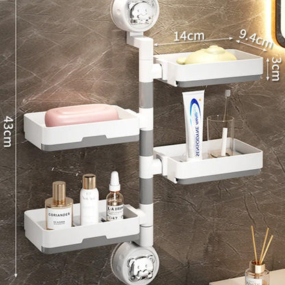 Detachable Suction Cup Soap Holder Dish