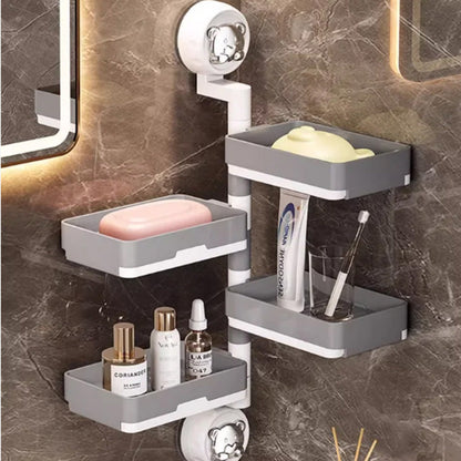 Detachable Suction Cup Soap Holder Dish