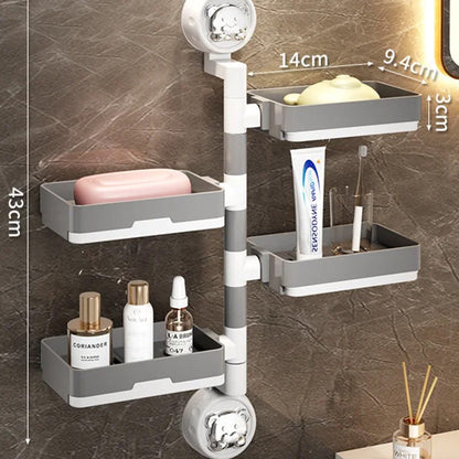 Detachable Suction Cup Soap Holder Dish