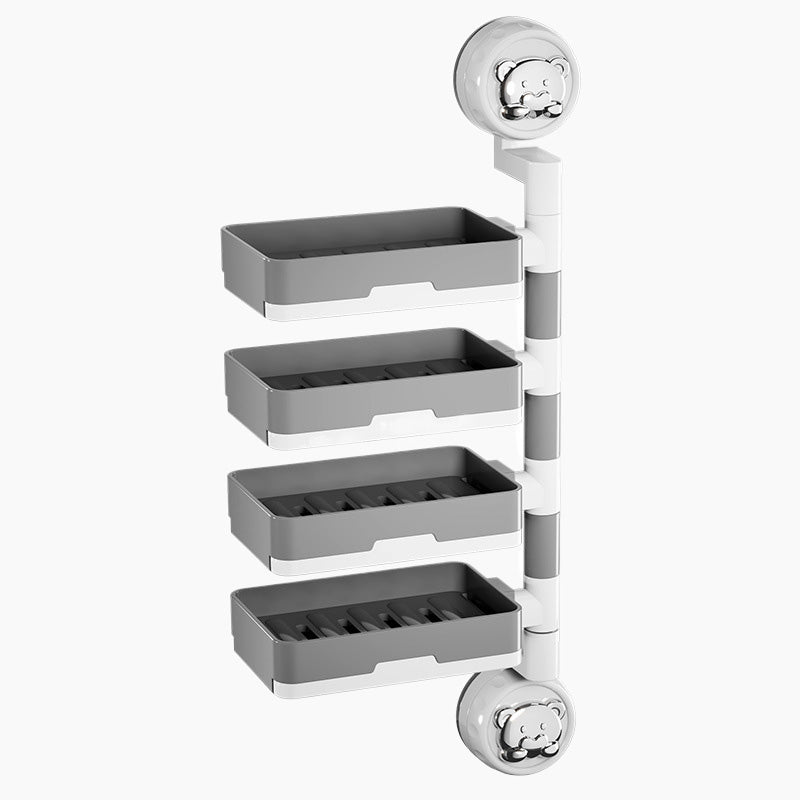 Detachable Suction Cup Soap Holder Dish