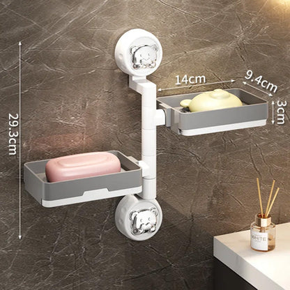 Detachable Suction Cup Soap Holder Dish