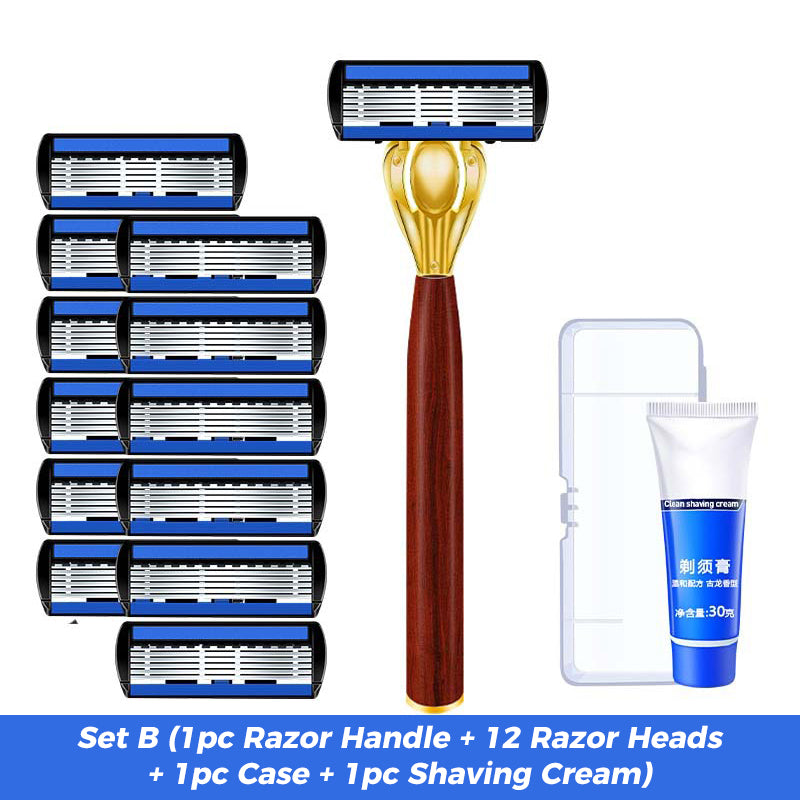 Advanced Manual Shaving Razor Blade Set