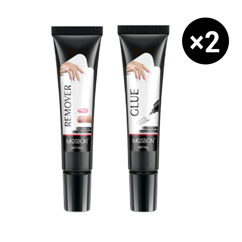 🔥2025 HOT SALE🔥 Extra Strong Fast-Drying Semi-Solid Nail Glue & Remover Set