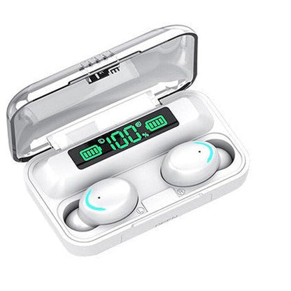 9D HiFi Stereo Wireless Blueteeth in-Ear Earphone, LED Display & Waterproof