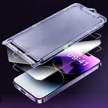 📱HD Screen Protector for iPhone Series - Auto-Dust Removal Installation✨