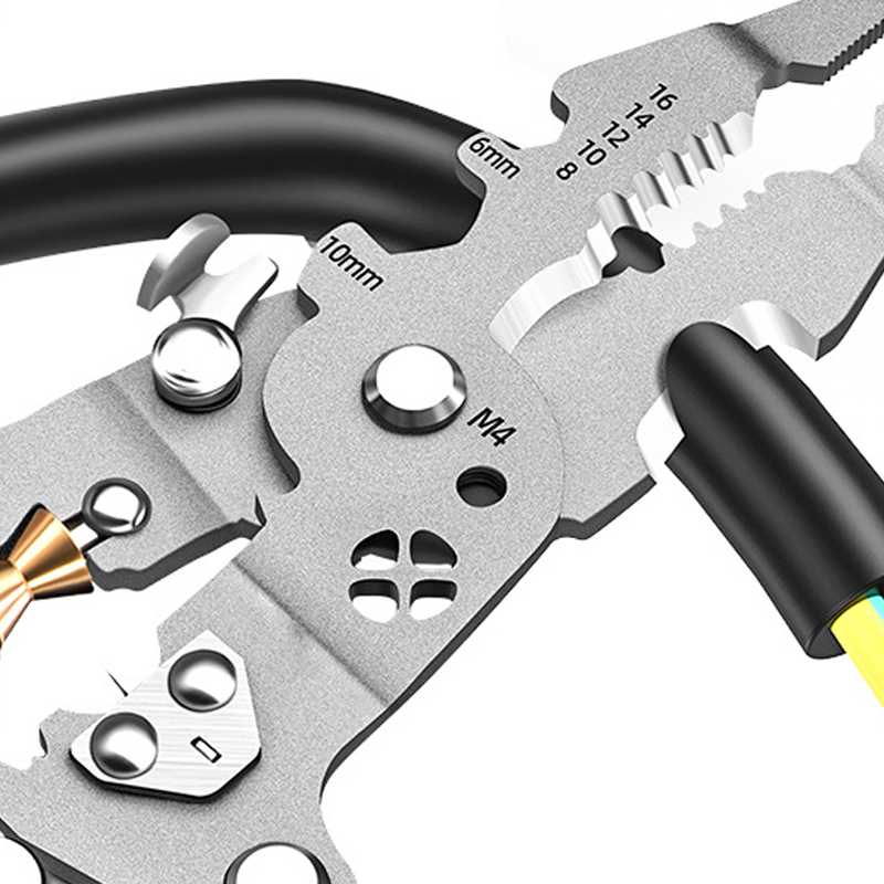 💥Hot Sale For 50% 0FF💥Multifunctional Foldable Wire Stripping Scissors with Electrical Test⚡️✂️