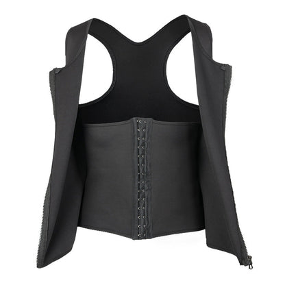Men's Zipper Waist Trainer Trimmer Vest