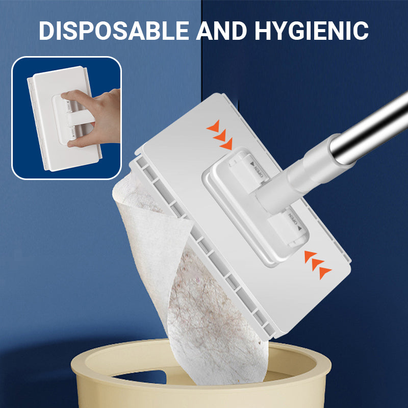 💦HOT Sales 50% OFF🧹Disposable Dust Mop with 4 Reusable Cloths