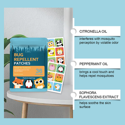 🔥Summer Must-Have 50% OFF🦟Gentle Waterproof & Sweatproof Mosquito Repellent Patches with Cute Designs