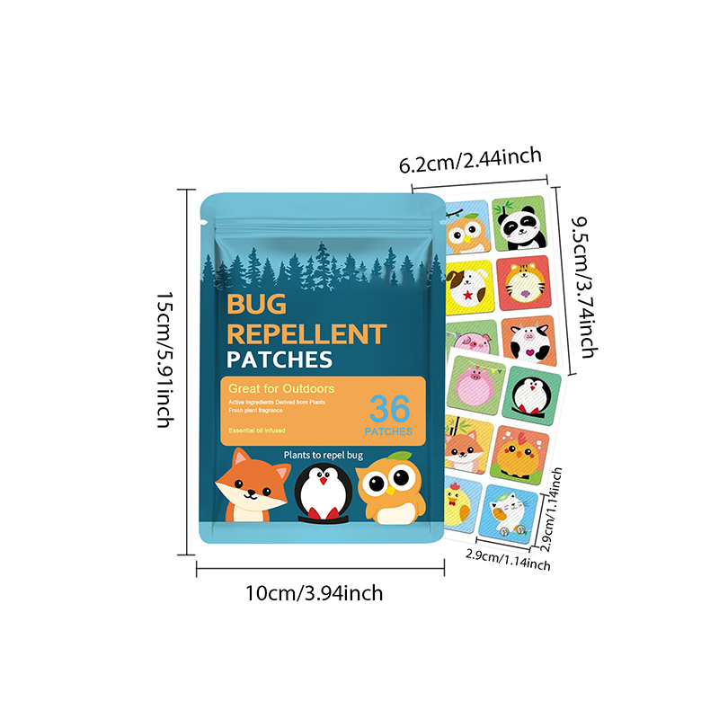🔥Summer Must-Have 50% OFF🦟Gentle Waterproof & Sweatproof Mosquito Repellent Patches with Cute Designs