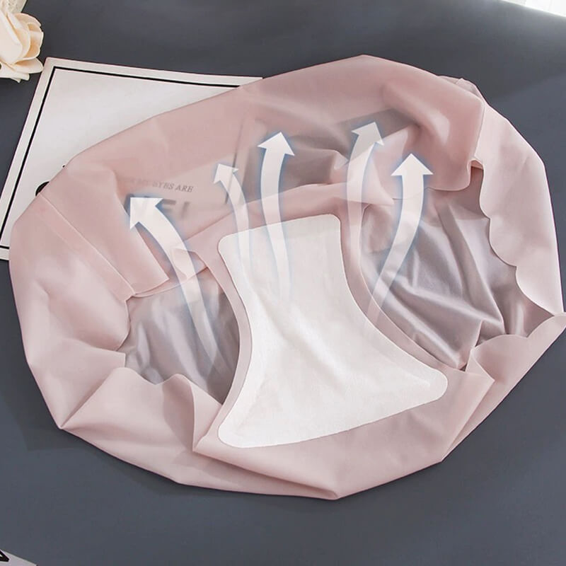 Women's seamless summer ice silk underwear