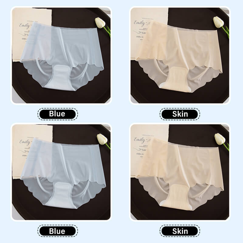 Women's seamless summer ice silk underwear