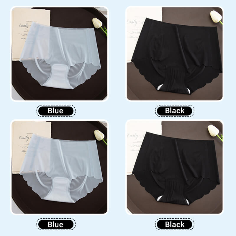 Women's seamless summer ice silk underwear