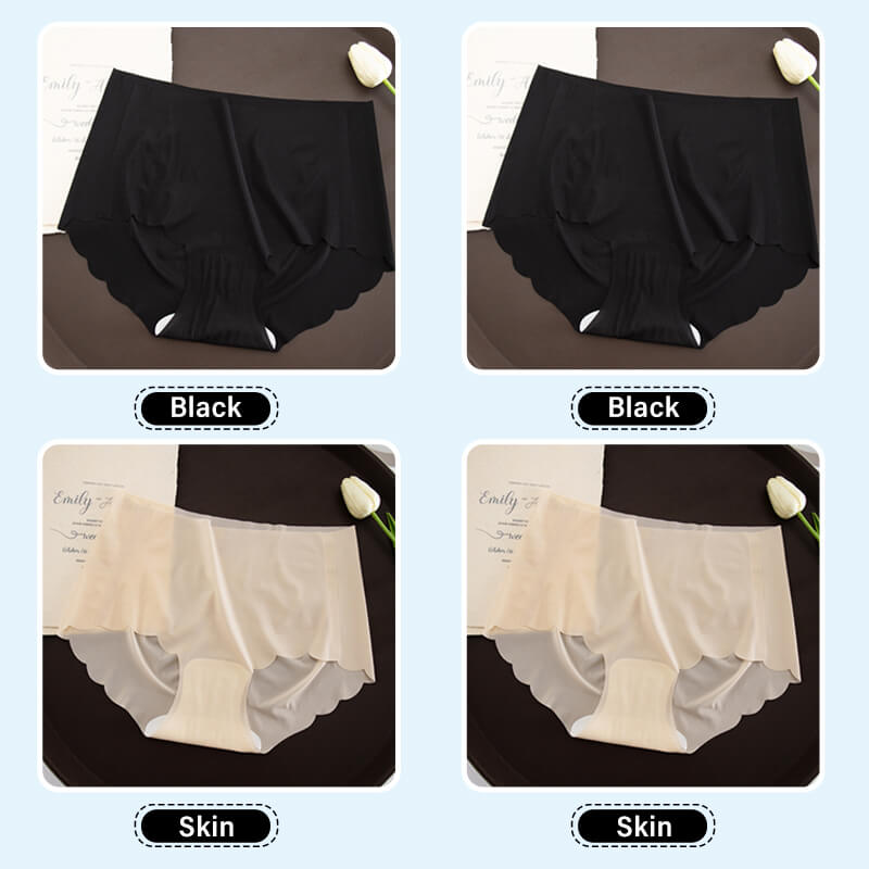 Women's seamless summer ice silk underwear