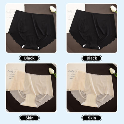Women's seamless summer ice silk underwear