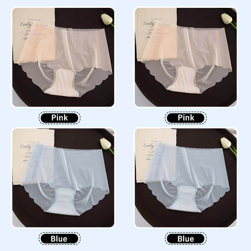 Women's seamless summer ice silk underwear