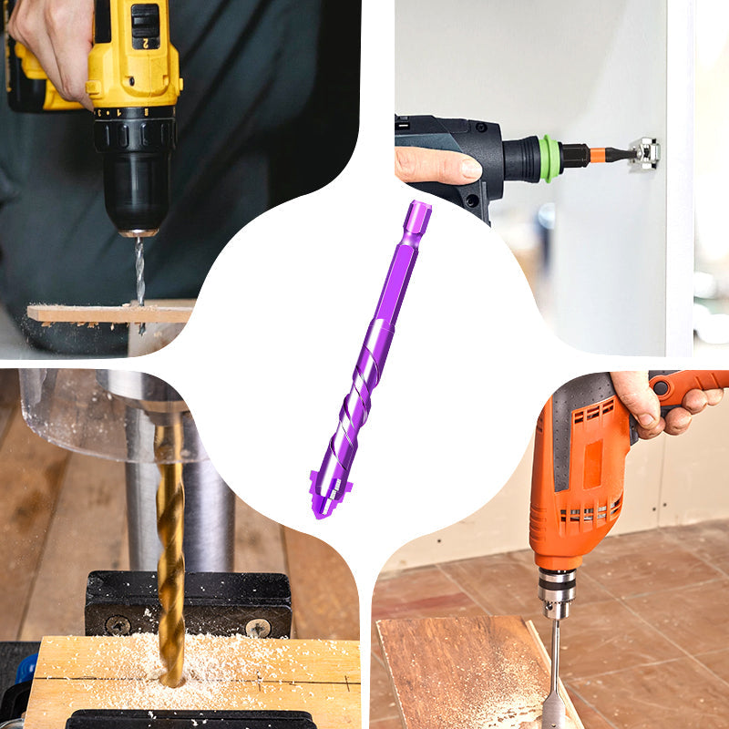 5PCS Premium 4-Flute Drill Bit Set