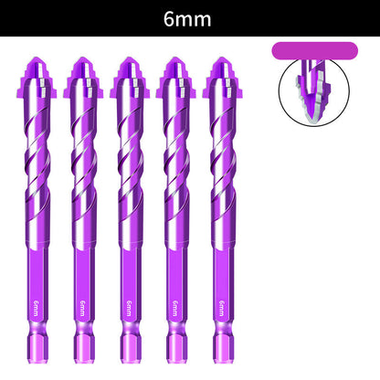 5PCS Premium 4-Flute Drill Bit Set