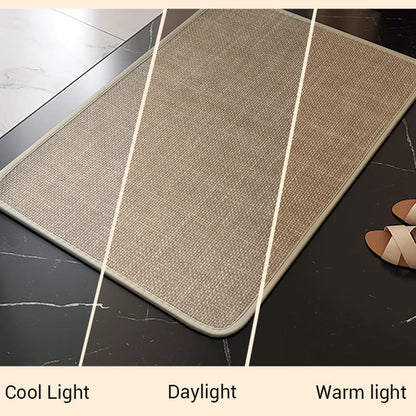 🚿✨ 3-in-1 Linen Bathroom Floor Mat! Anti-fouling + Anti-slip + Water Absorbent, let the bathroom say goodbye to slippery and dirty nightmare ✨✨