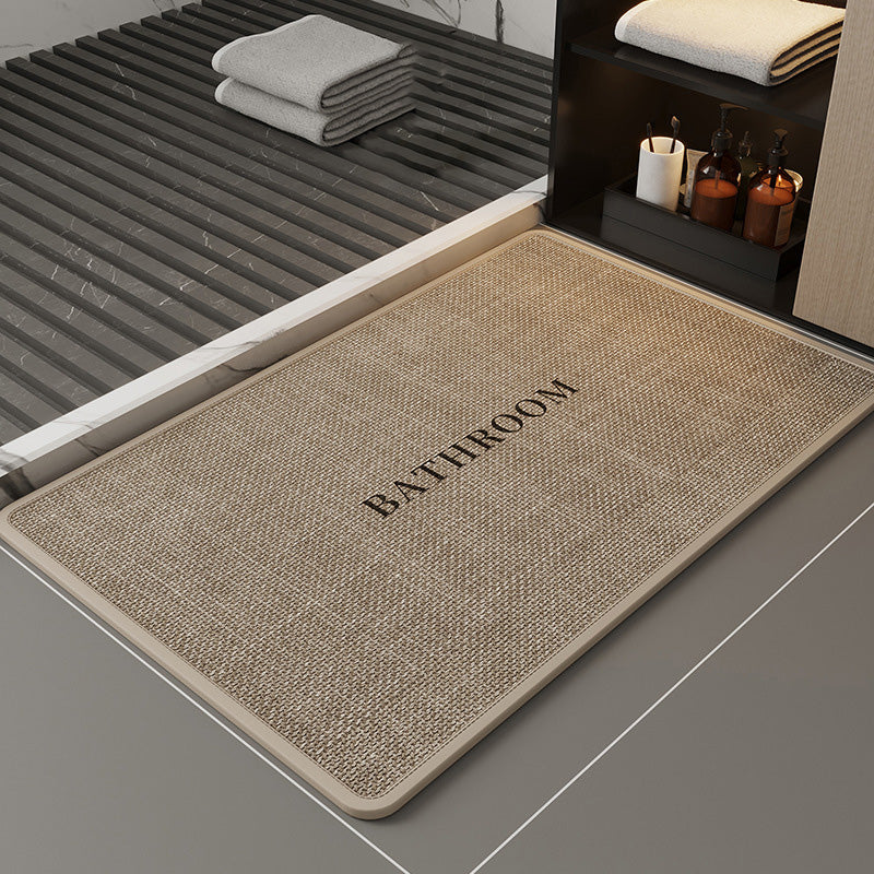 🚿✨ 3-in-1 Linen Bathroom Floor Mat! Anti-fouling + Anti-slip + Water Absorbent, let the bathroom say goodbye to slippery and dirty nightmare ✨✨