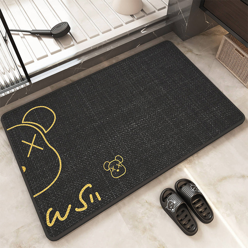 🚿✨ 3-in-1 Linen Bathroom Floor Mat! Anti-fouling + Anti-slip + Water Absorbent, let the bathroom say goodbye to slippery and dirty nightmare ✨✨