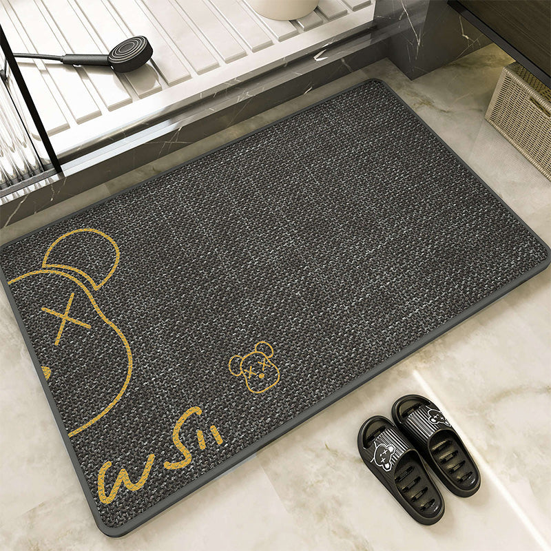 🚿✨ 3-in-1 Linen Bathroom Floor Mat! Anti-fouling + Anti-slip + Water Absorbent, let the bathroom say goodbye to slippery and dirty nightmare ✨✨