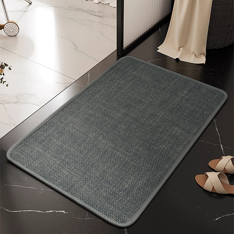 🚿✨ 3-in-1 Linen Bathroom Floor Mat! Anti-fouling + Anti-slip + Water Absorbent, let the bathroom say goodbye to slippery and dirty nightmare ✨✨