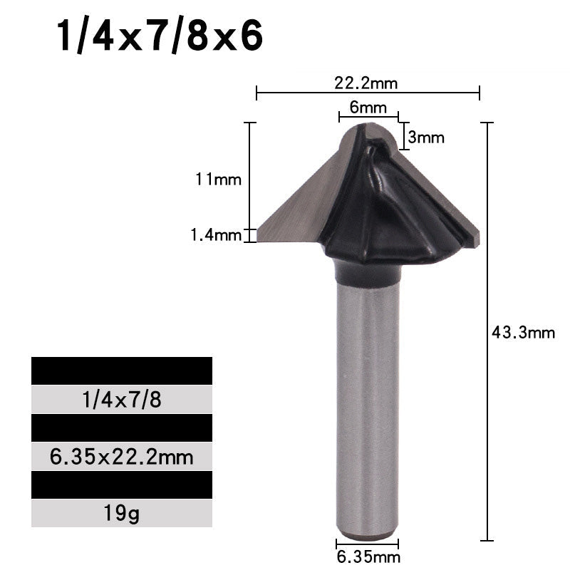 V-Groove Router Bit for Edging Machine