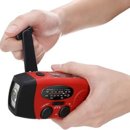 ⏳Time-Limited Special⏰Multifunctional Portable Solar Emergency Radio – Power Bank, Hand Crank & Weather Alert⚡