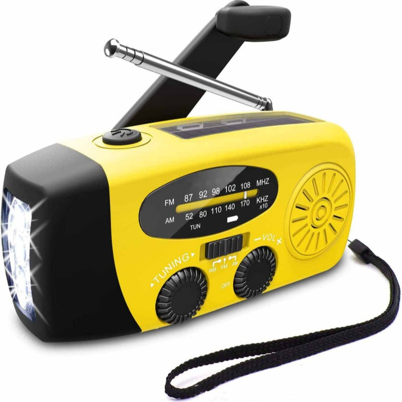 ⏳Time-Limited Special⏰Multifunctional Portable Solar Emergency Radio – Power Bank, Hand Crank & Weather Alert⚡