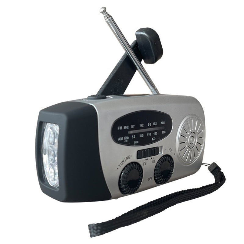 ⏳Time-Limited Special⏰Multifunctional Portable Solar Emergency Radio – Power Bank, Hand Crank & Weather Alert⚡