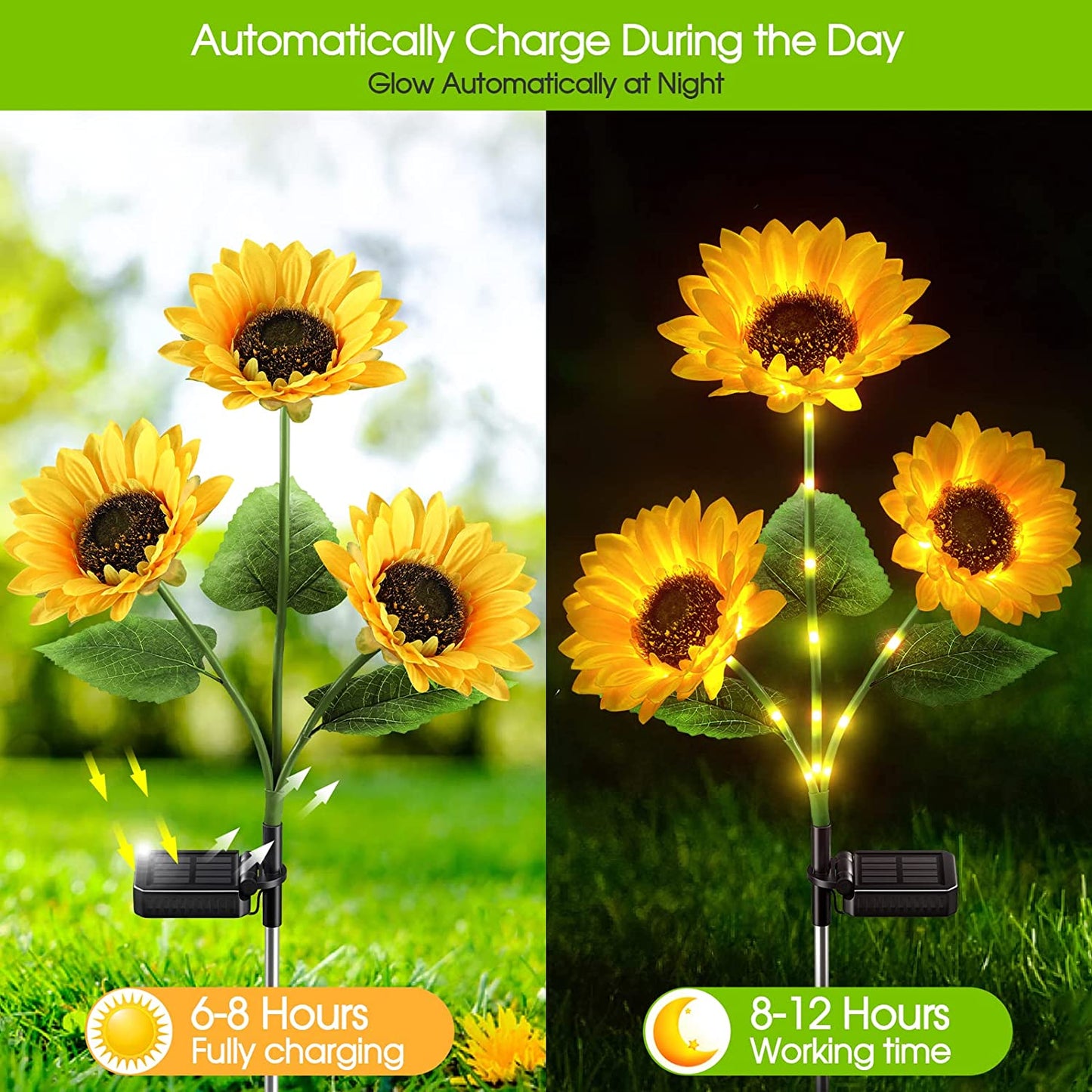 Sunflower Solar Garden Stake Led Lights🌻