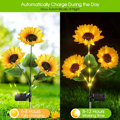 Sunflower Solar Garden Stake Led Lights🌻