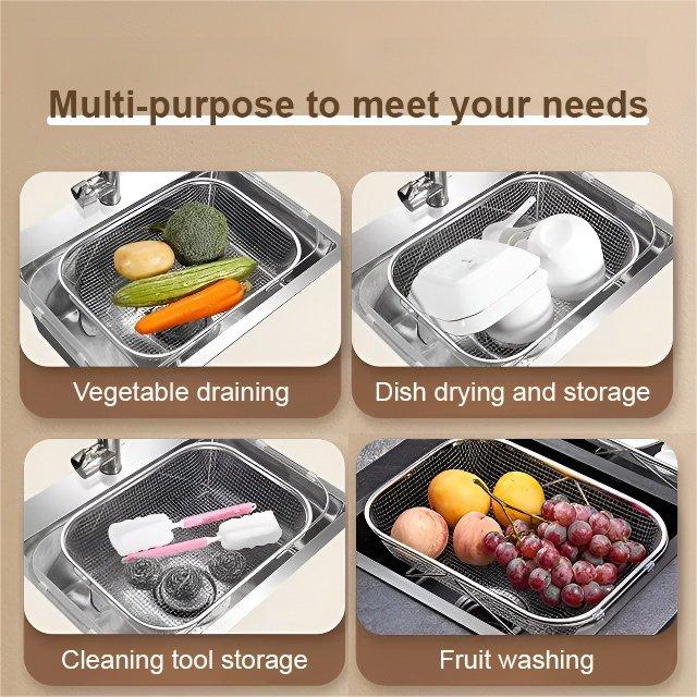 🏠Kitchen Essential⏰Expandable Over The Sink Dish Drying Rack