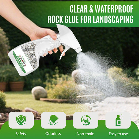 Clear & Waterproof Rock Glue for Landscaping