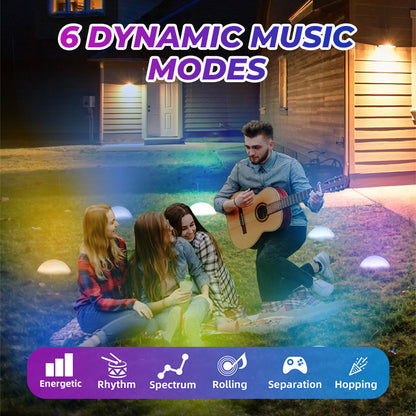 Bluetooth-Controlled Outdoor Ground String Lights