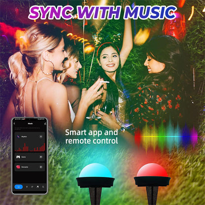 Bluetooth-Controlled Outdoor Ground String Lights