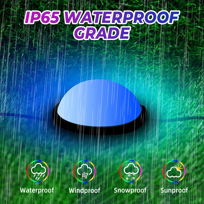 Bluetooth-Controlled Outdoor Ground String Lights