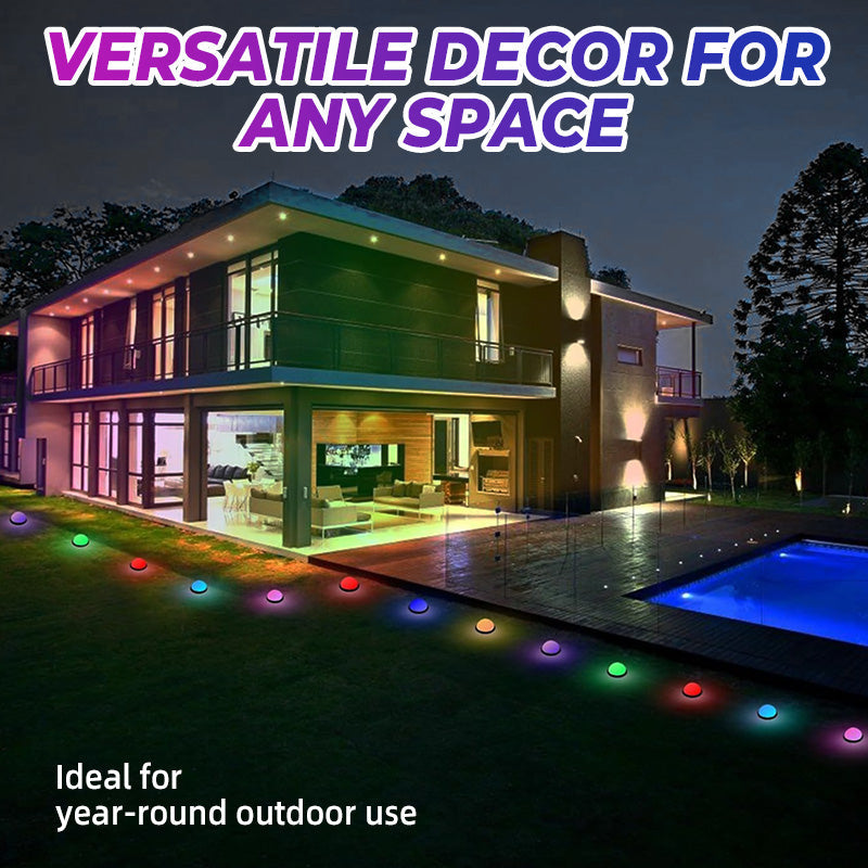 Bluetooth-Controlled Outdoor Ground String Lights