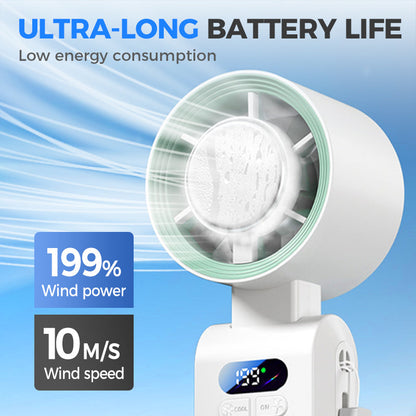 🌬️40% OFF!🧊Handheld Portable Fan with Ice Cooler