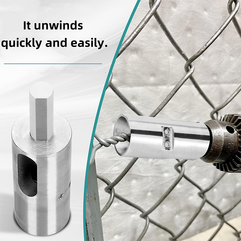 9-Gauge Fence Wire Twister for 3-Jaw Drill Chuck