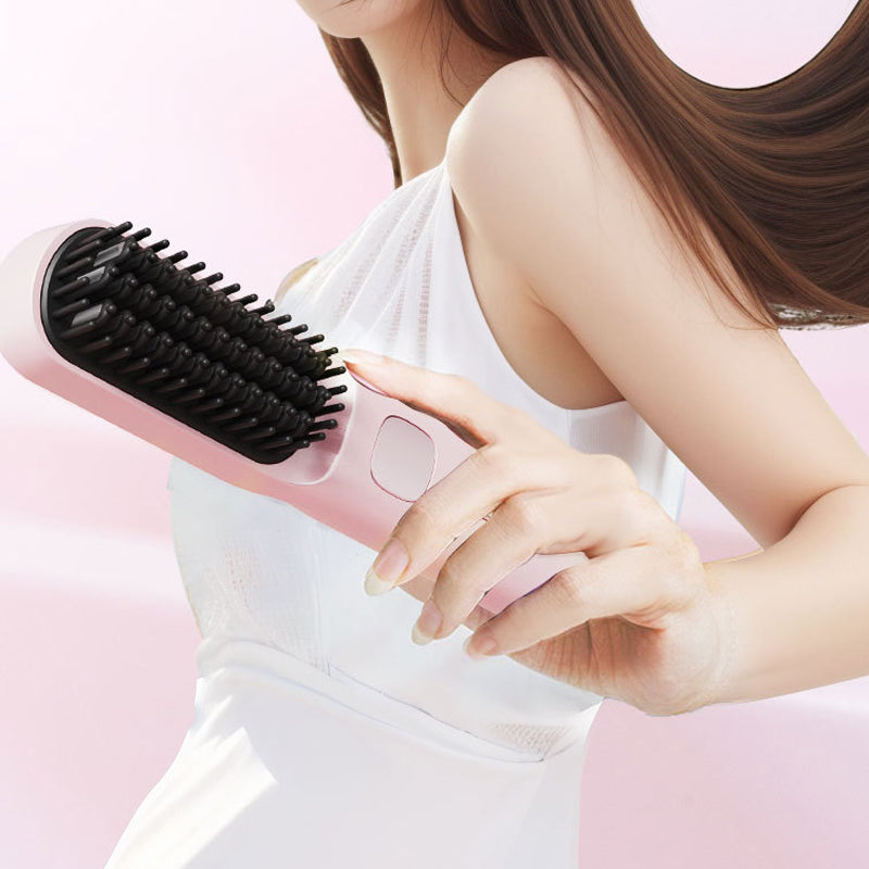 Portable Wireless Charging Hair Straightening Comb