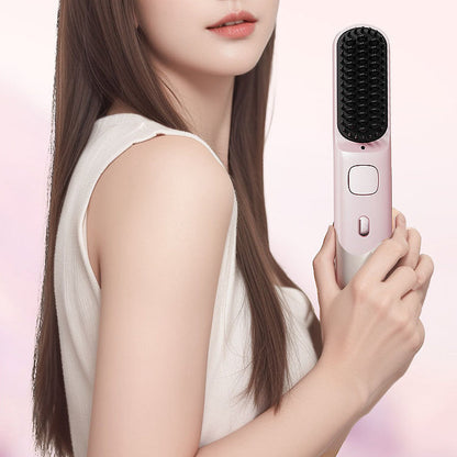 Portable Wireless Charging Hair Straightening Comb