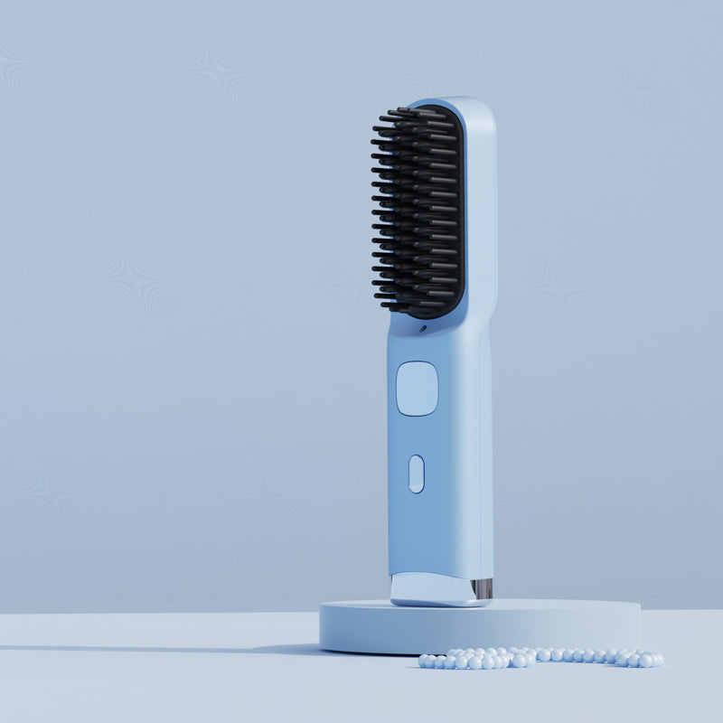 Portable Wireless Charging Hair Straightening Comb