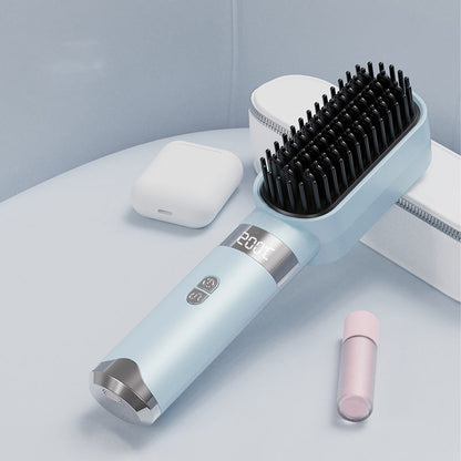 Portable Wireless Charging Hair Straightening Comb