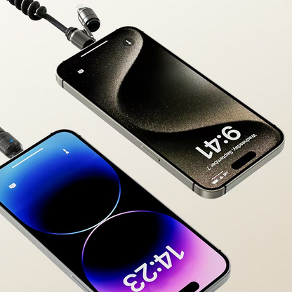 4-In-1 Spring Retractable Fast Charging Cable