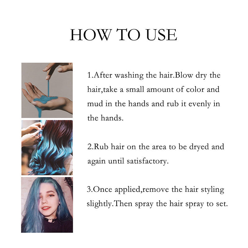 Disposable Hair Dye Clay