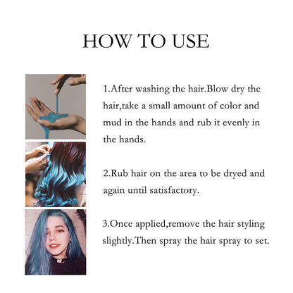 Disposable Hair Dye Clay