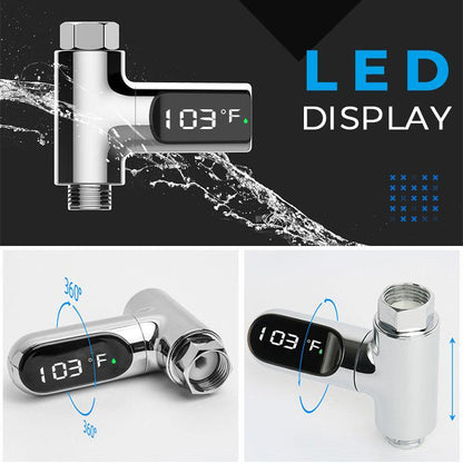 🚿 Digital Shower Thermometer with Color Temperature Alerts