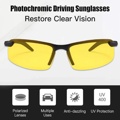 🥳2026 Hot Selling Item🥳💞 Over 50,000 units sold! 🎁A truly thoughtful gift he'll use | Photochromic Polarized Sunglasses, day and night compatible🛡️😎